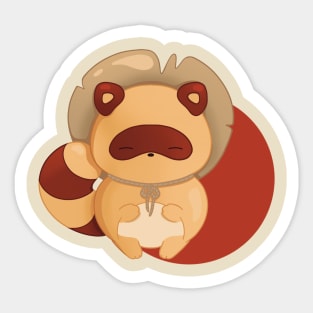 Kawaii Yokai Tanuki Sticker